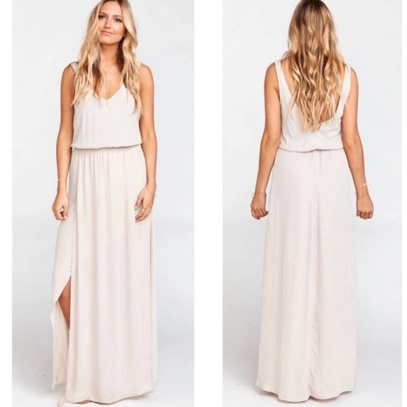 Show Me Your MuMu Dresses & Skirts - SMYM • Beige Kendall Maxi Dress